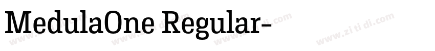 MedulaOne Regular字体转换